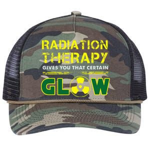 Radiation Therapy Radiation Therapist Funny Cancer Fighter Retro Rope Trucker Hat Cap