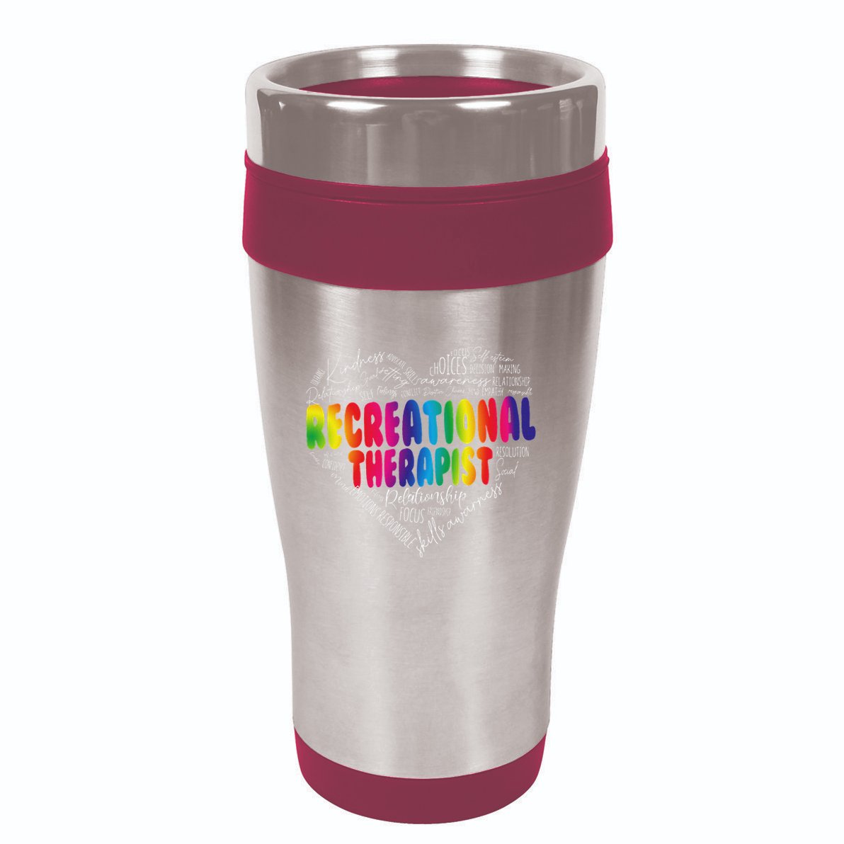 Recreational Therapist Recreation Therapy Therapeutic 16oz Travel Tumbler