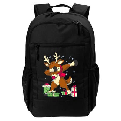 Rudolph The Red Nose Reindeer For Dab Dance Christmas Backpack