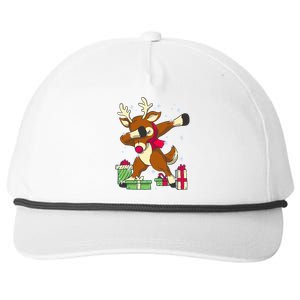 Rudolph The Red Nose Reindeer For Dab Dance Christmas Snapback Five-Panel Rope Hat