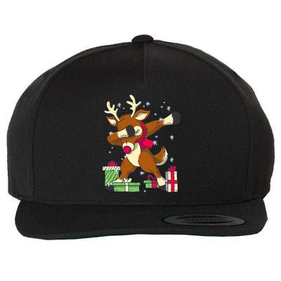 Rudolph The Red Nose Reindeer For Dab Dance Christmas Wool Snapback Cap