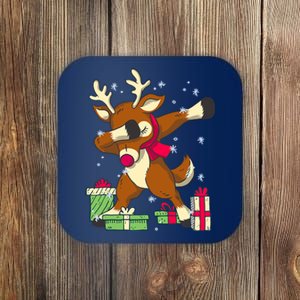 Rudolph The Red Nose Reindeer For Dab Dance Christmas Coaster