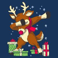 Rudolph The Red Nose Reindeer For Dab Dance Christmas 16 in Basic Backpack