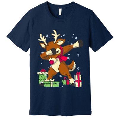 Rudolph The Red Nose Reindeer For Dab Dance Christmas Premium T-Shirt