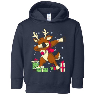 Rudolph The Red Nose Reindeer For Dab Dance Christmas Toddler Hoodie