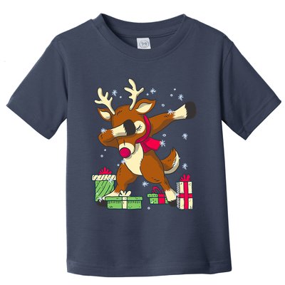 Rudolph The Red Nose Reindeer For Dab Dance Christmas Toddler T-Shirt