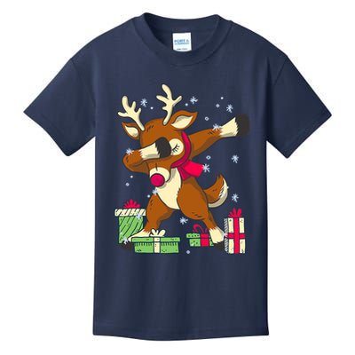 Rudolph The Red Nose Reindeer For Dab Dance Christmas Kids T-Shirt