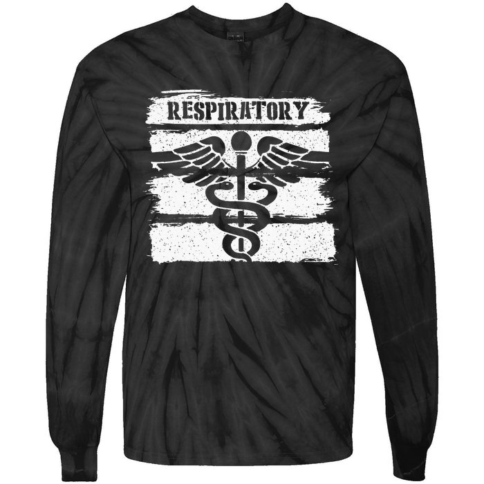 Respiratory Therapist Respiratory Therapy RT Lung Doctor Tie-Dye Long Sleeve Shirt