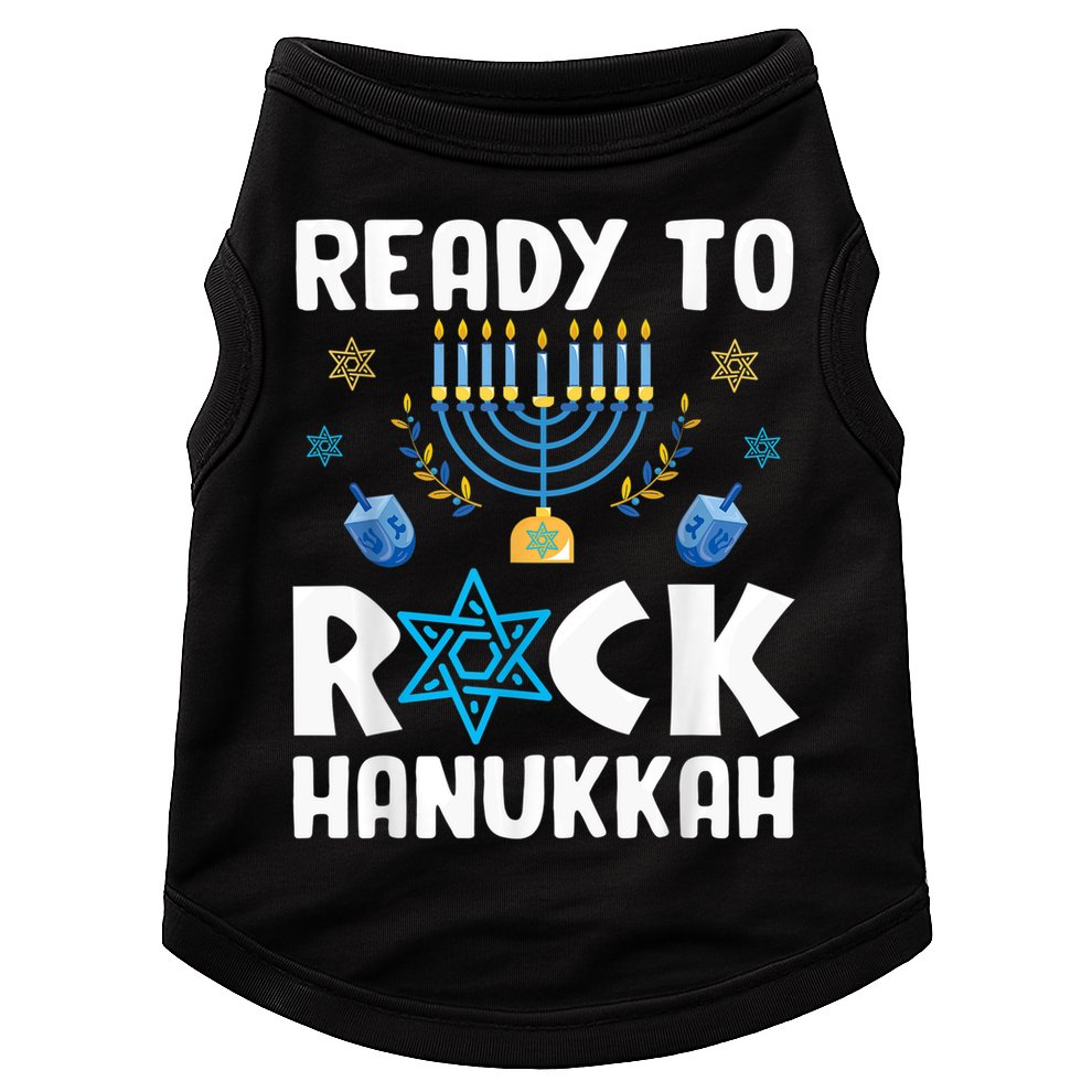 Ready To Rock Hanukkah Pajamas Chanukah Doggie Tank