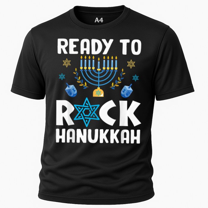 Ready To Rock Hanukkah Pajamas Chanukah Cooling Performance Crew T-Shirt