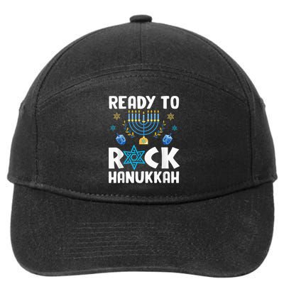 Ready To Rock Hanukkah Pajamas Chanukah 7-Panel Snapback Hat