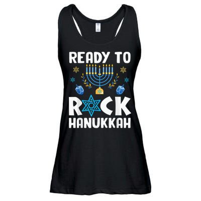 Ready To Rock Hanukkah Pajamas Chanukah Ladies Essential Flowy Tank