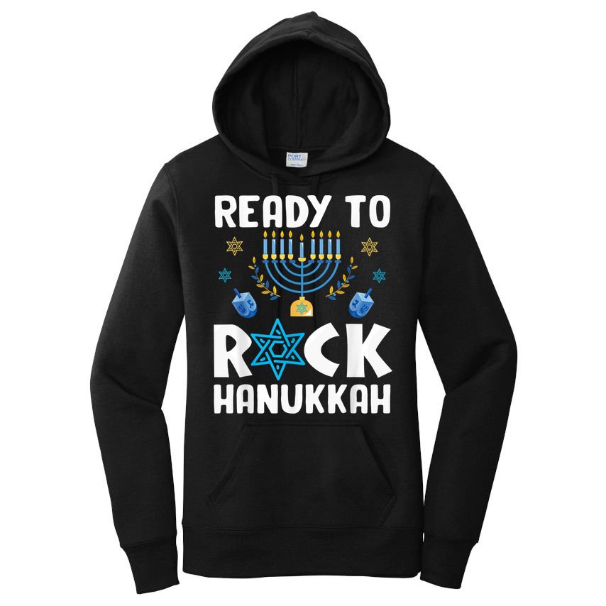 Ready To Rock Hanukkah Pajamas Chanukah Women's Pullover Hoodie