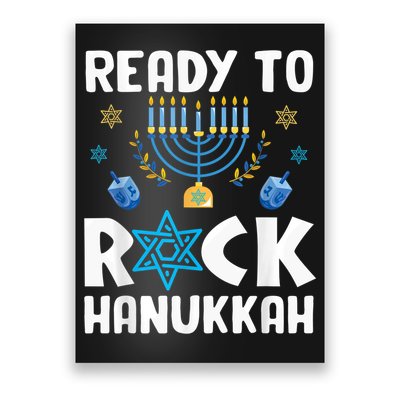 Ready To Rock Hanukkah Pajamas Chanukah Poster