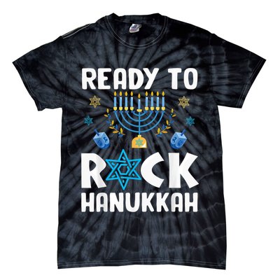 Ready To Rock Hanukkah Pajamas Chanukah Tie-Dye T-Shirt