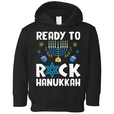 Ready To Rock Hanukkah Pajamas Chanukah Toddler Hoodie