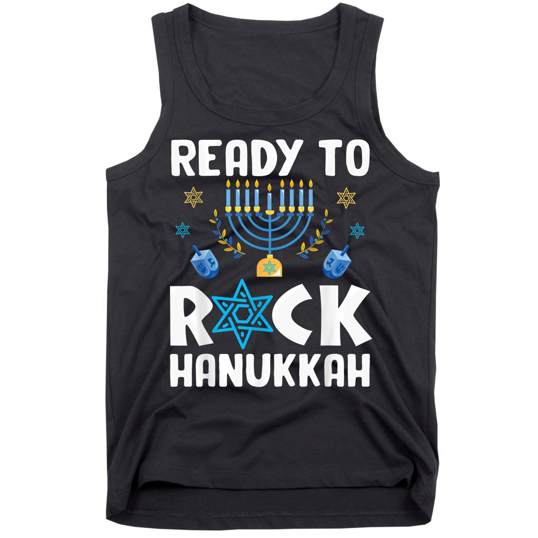 Ready To Rock Hanukkah Pajamas Chanukah Tank Top