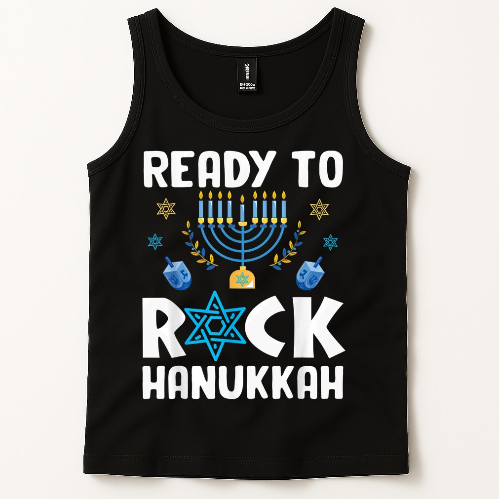 Ready To Rock Hanukkah Pajamas Chanukah Tank Top