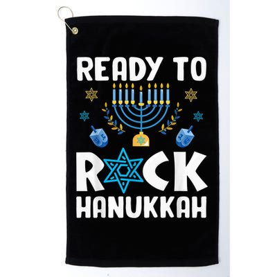 Ready To Rock Hanukkah Pajamas Chanukah Golf Towel