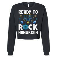 Ready To Rock Hanukkah Pajamas Chanukah Cropped Pullover Crew