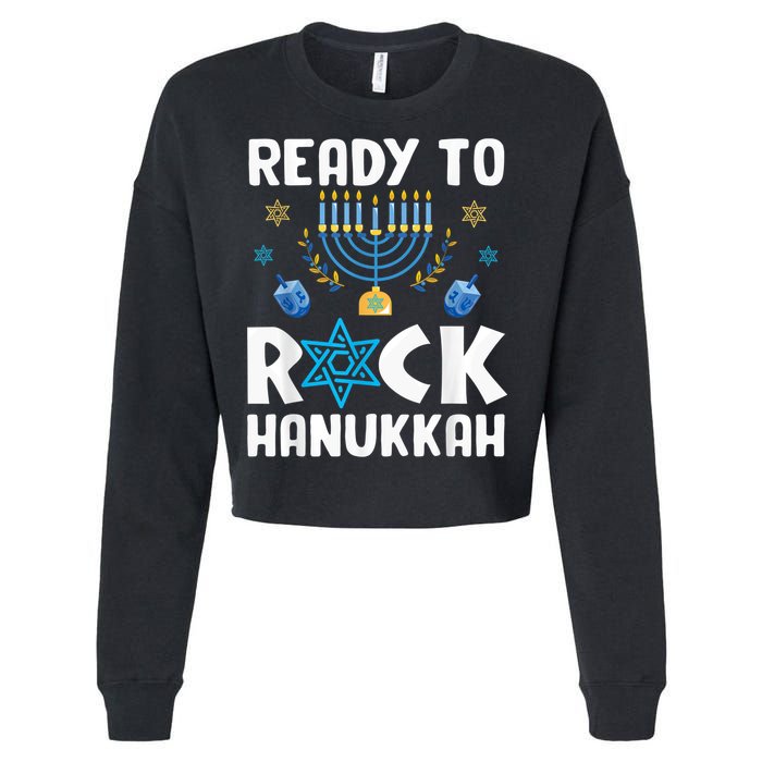 Ready To Rock Hanukkah Pajamas Chanukah Cropped Pullover Crew