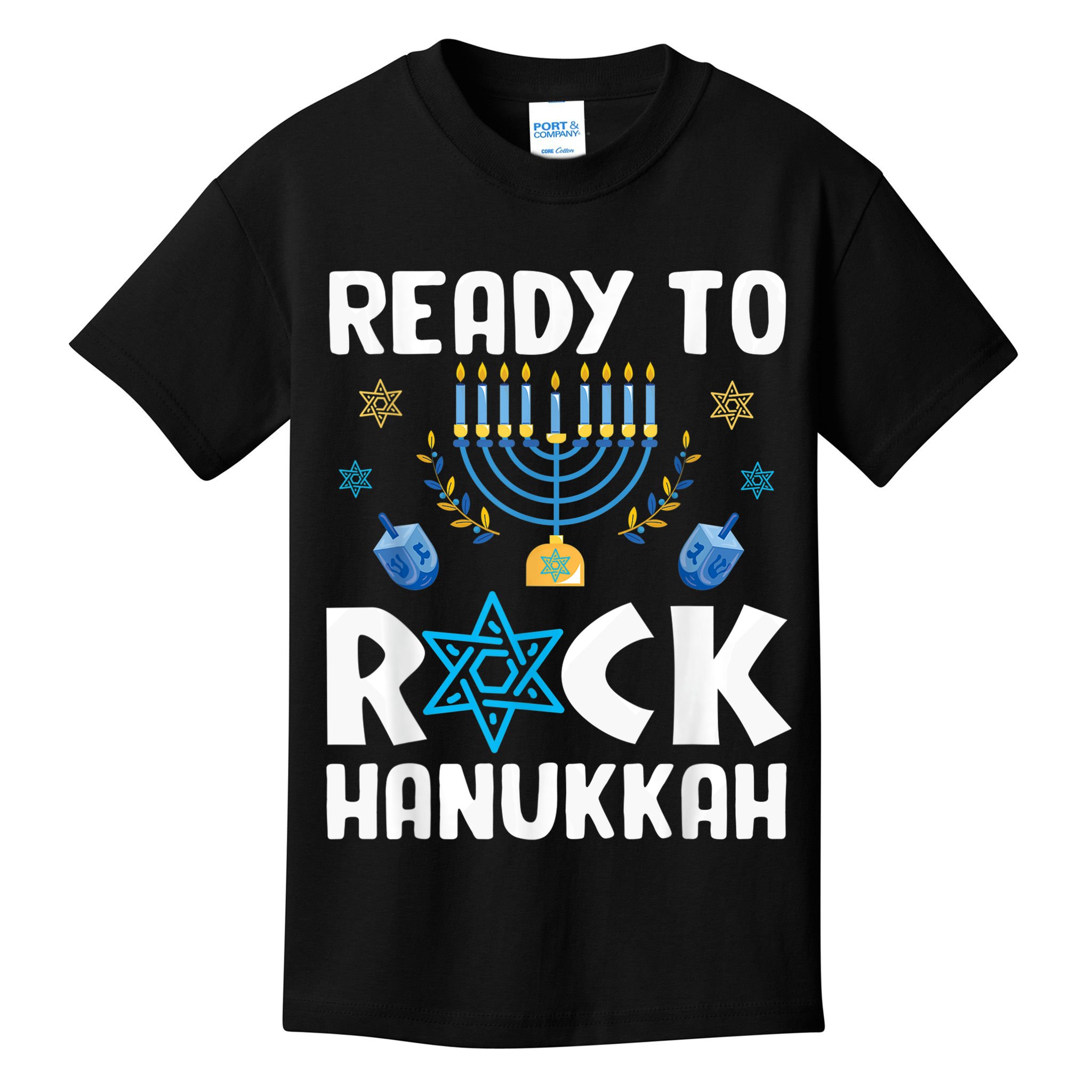 Ready To Rock Hanukkah Pajamas Chanukah Kids T-Shirt