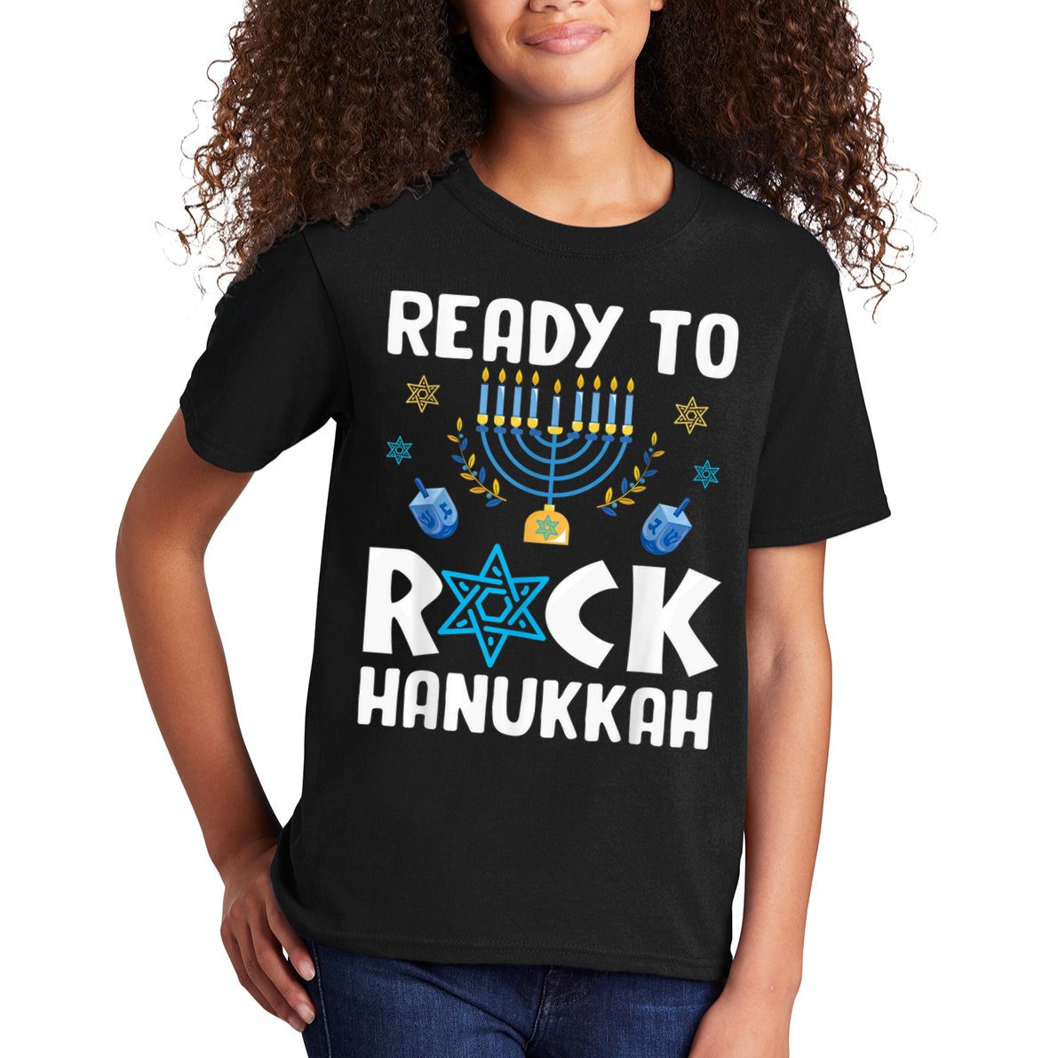 Ready To Rock Hanukkah Pajamas Chanukah Kids T-Shirt