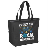 Ready To Rock Hanukkah Pajamas Chanukah Zip Tote Bag