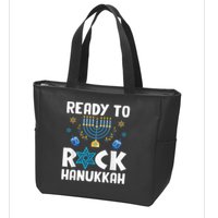 Ready To Rock Hanukkah Pajamas Chanukah Zip Tote Bag
