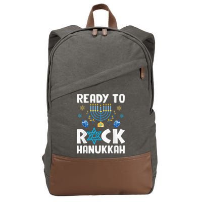 Ready To Rock Hanukkah Pajamas Chanukah Cotton Canvas Backpack