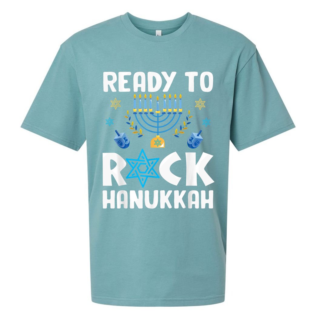 Ready To Rock Hanukkah Pajamas Chanukah Sueded Cloud Jersey T-Shirt