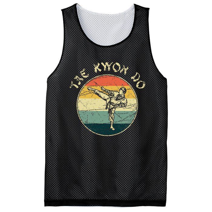 Retro Taekwondo Mesh Reversible Basketball Jersey Tank