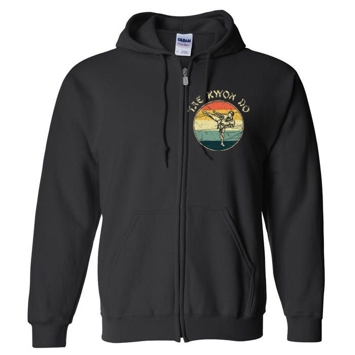 Retro Taekwondo Full Zip Hoodie