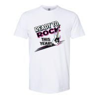 Ready To Rock This Year Funny Back To School Graphic Guitar Softstyle CVC T-Shirt