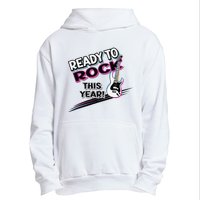 Ready To Rock This Year Funny Back To School Graphic Guitar Urban Pullover Hoodie