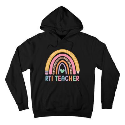 Rti Teacher Rainbow Back To School Tall Hoodie