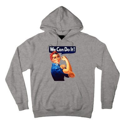 Rosie The Riveter Poster We Can Do It Feminist Retro Tall Hoodie