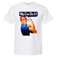 Rosie The Riveter Poster We Can Do It Feminist Retro Garment-Dyed Heavyweight T-Shirt