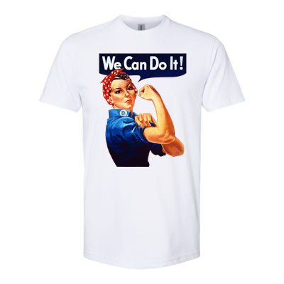 Rosie The Riveter Poster We Can Do It Feminist Retro Softstyle CVC T-Shirt