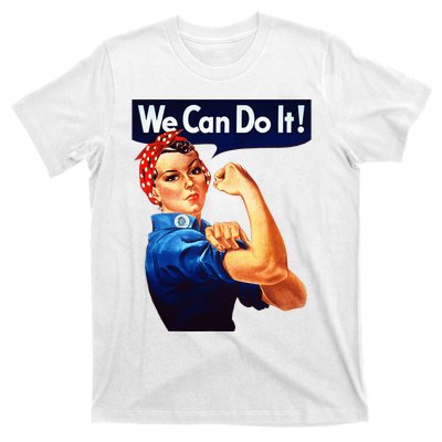 Rosie The Riveter Poster We Can Do It Feminist Retro T-Shirt