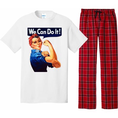 Rosie The Riveter Poster We Can Do It Feminist Retro Pajama Set