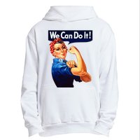 Rosie The Riveter Poster We Can Do It Feminist Retro Urban Pullover Hoodie