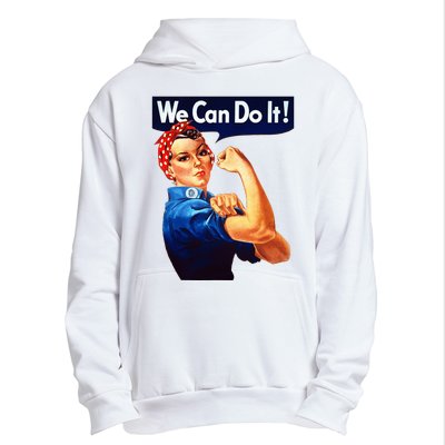 Rosie The Riveter Poster We Can Do It Feminist Retro Urban Pullover Hoodie