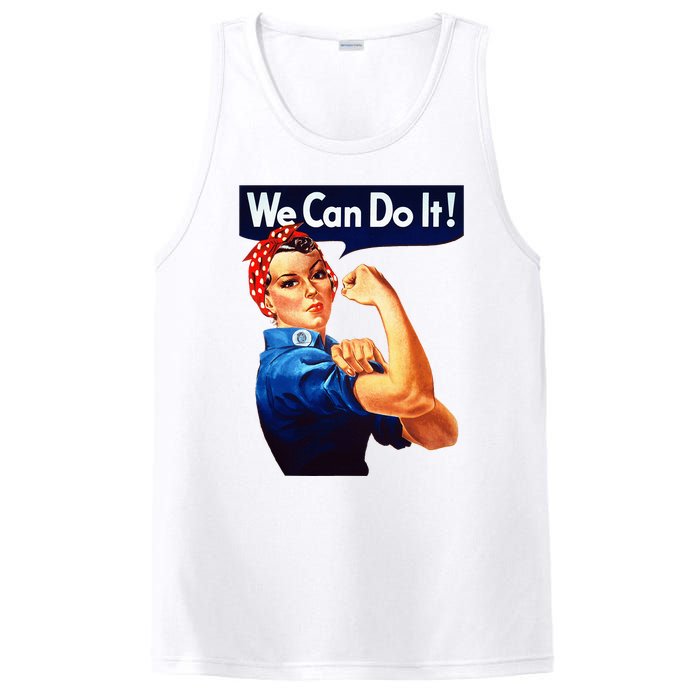 Rosie The Riveter Poster We Can Do It Feminist Retro PosiCharge Competitor Tank