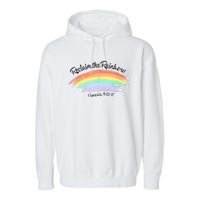 Reclaim The Rainbow 9.13 17 Bible Verse Christian Garment-Dyed Fleece Hoodie