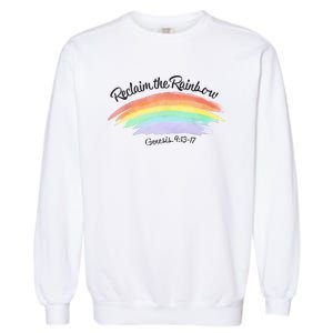 Reclaim The Rainbow 9.13 17 Bible Verse Christian Garment-Dyed Sweatshirt