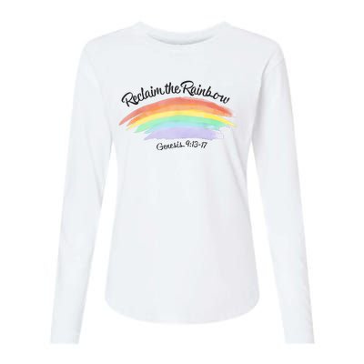 Reclaim The Rainbow 9.13 17 Bible Verse Christian Womens Cotton Relaxed Long Sleeve T-Shirt