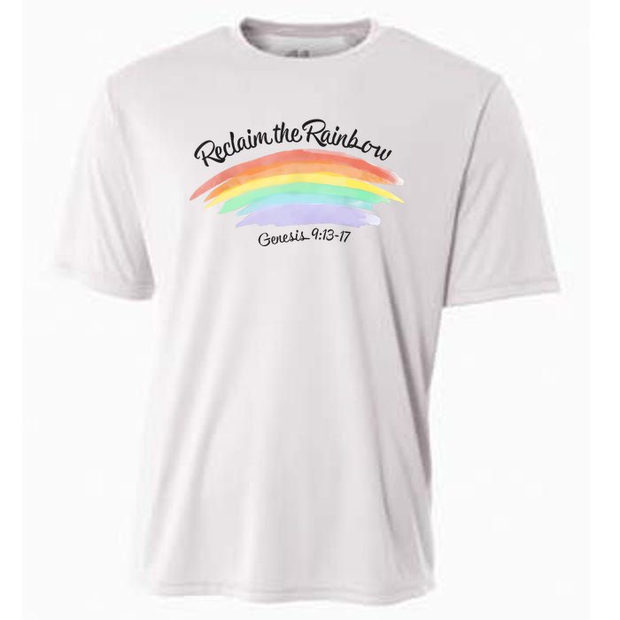 Reclaim The Rainbow 9.13 17 Bible Verse Christian Cooling Performance Crew T-Shirt