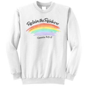 Reclaim The Rainbow 9.13 17 Bible Verse Christian Sweatshirt