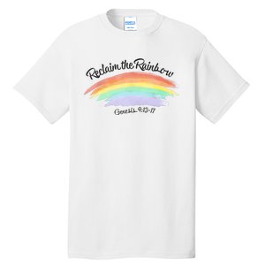 Reclaim The Rainbow 9.13 17 Bible Verse Christian Tall T-Shirt